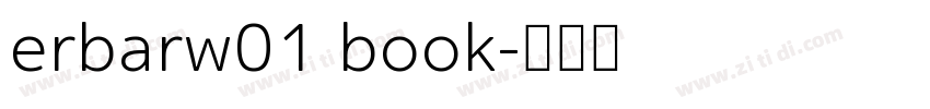 erbarw01 book字体转换